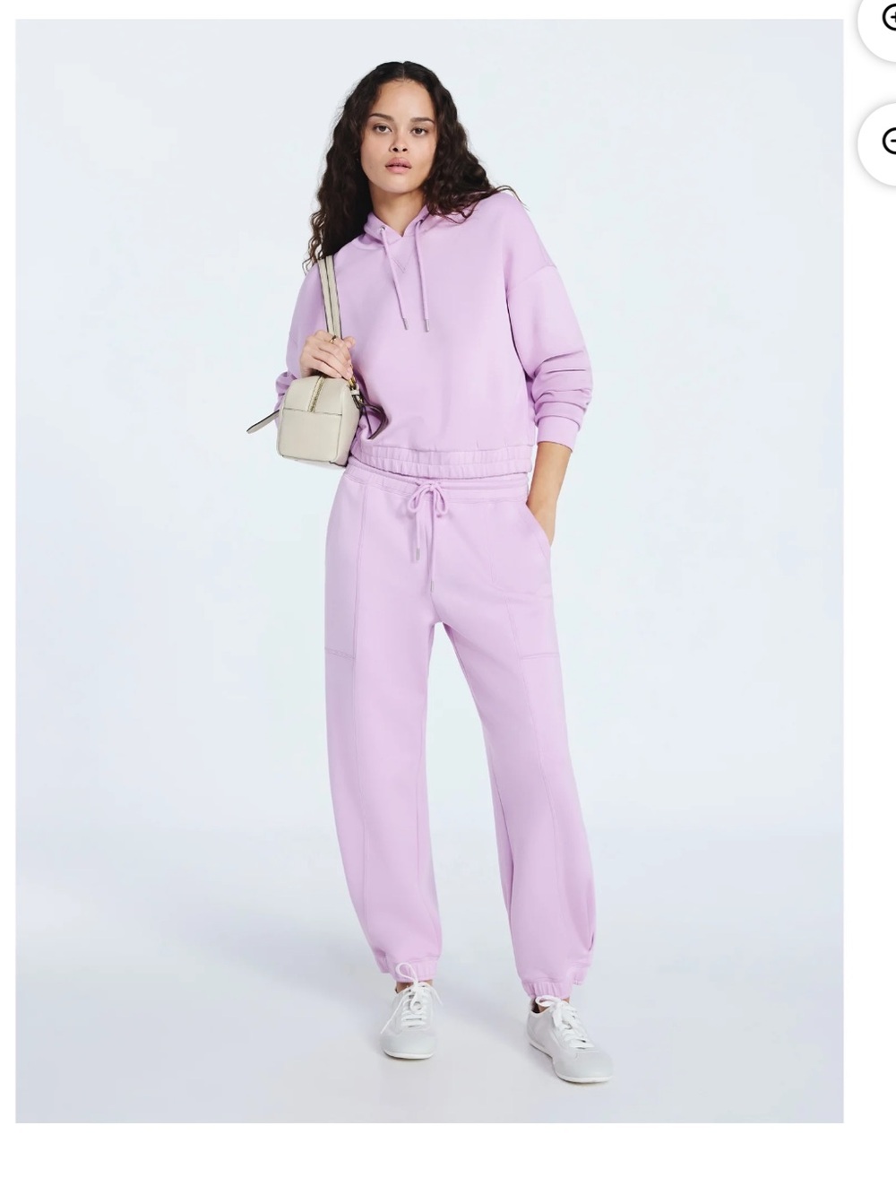 Women's Lavender Drawstring Joggers - Casual Track Pants